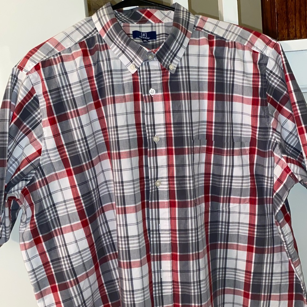 George Plaid Shirt 2/$12 or 4/$20
